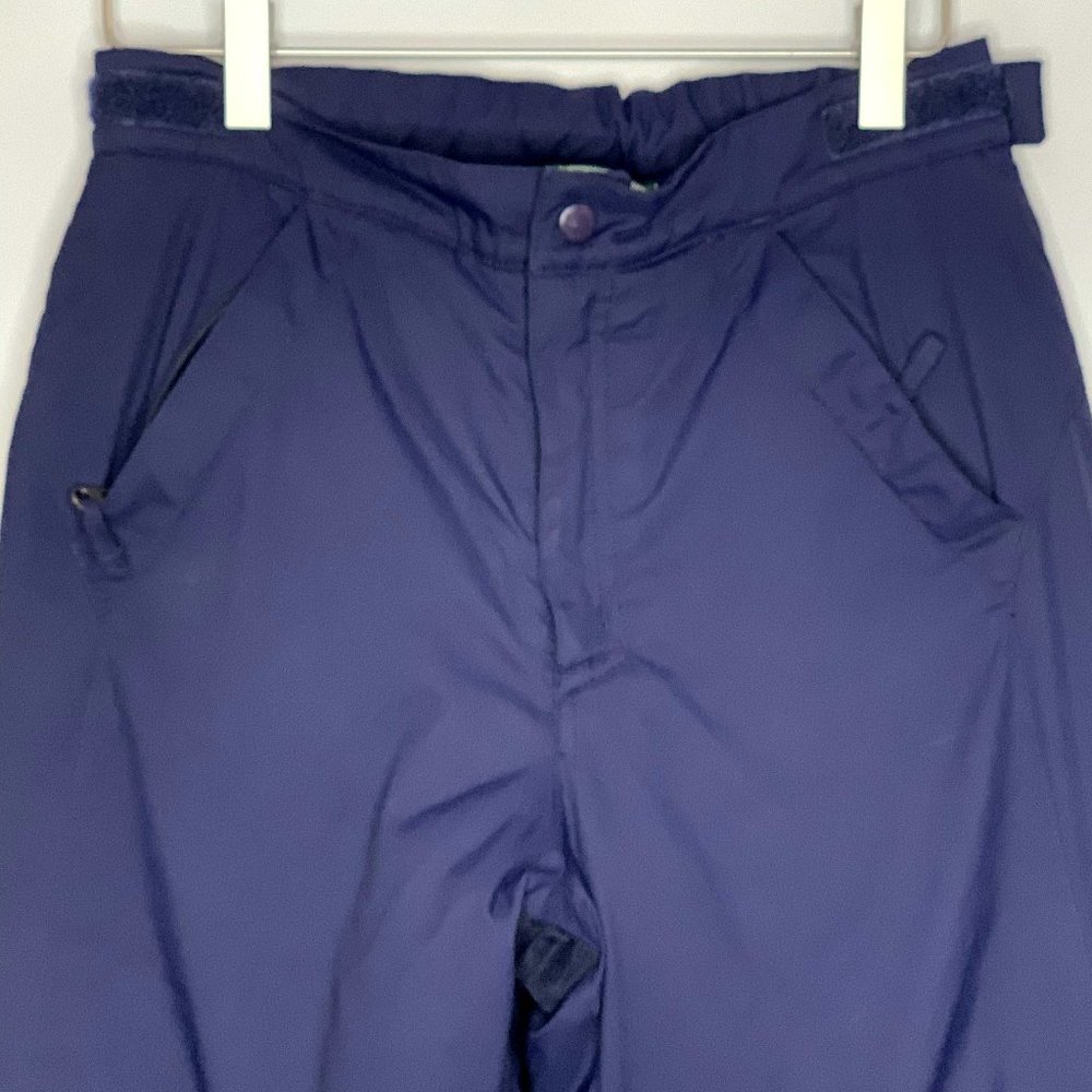 LL Beans Womens Snow Pants Blue SIZE 12